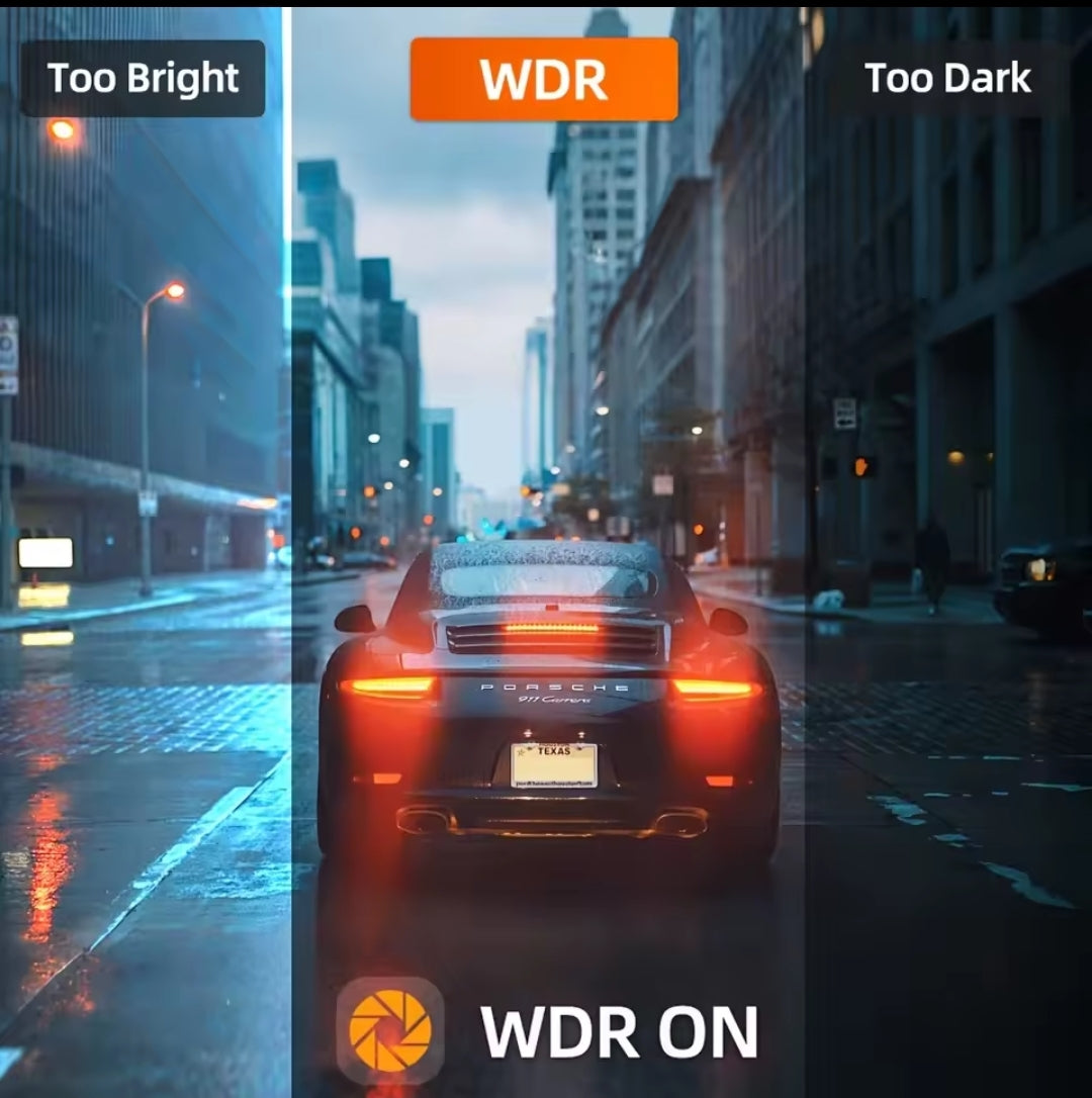 داش كام الذكية رباعية العدسات 360° بتغطية كاملة مع WiFi 5G فائق السرعة وتطبيق الهاتف المحمول