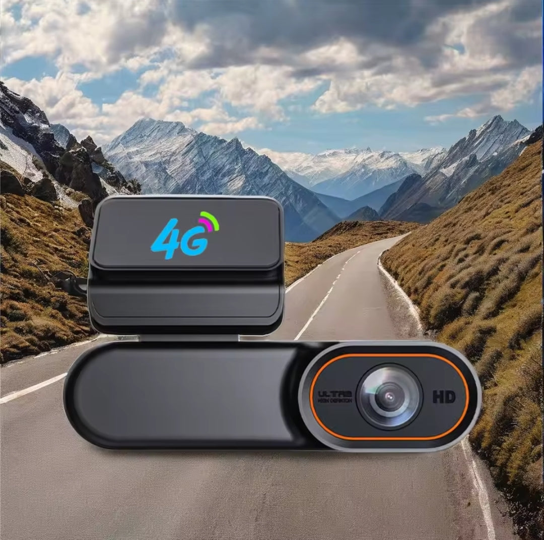 كاميرا سيارات ذكية G102 بدقة 4K - تدعم شريحة 4G وتتبع GPS وبث مباشر للهاتف