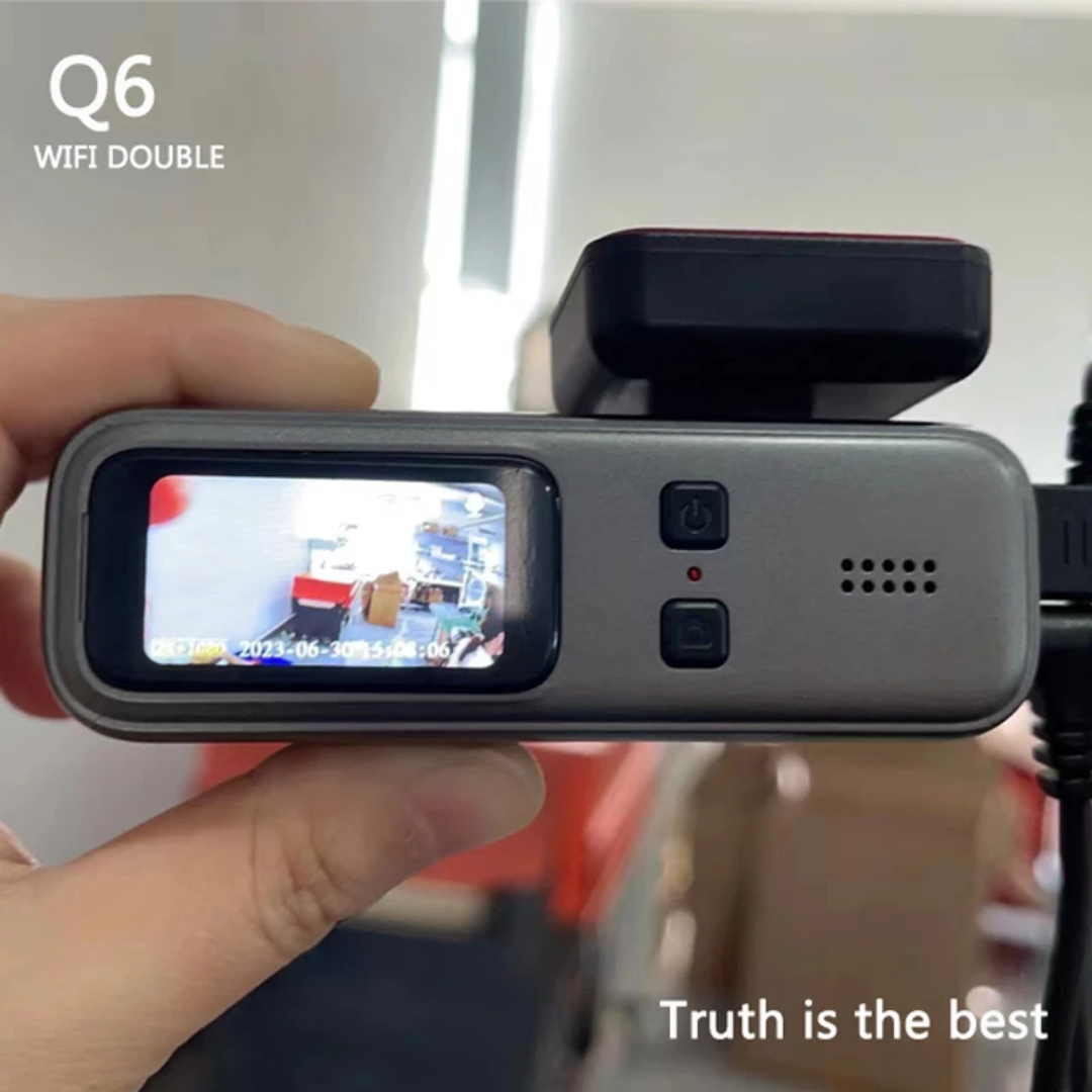 داش كام Q6 الذكية بدقة 4K مع اتصال WiFi - شاملة كابل المراقبة المستمرة 24 ساعة